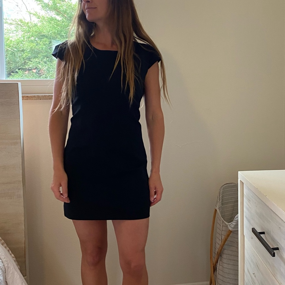 Rag & bone Open Back Mini Dress in Black✨